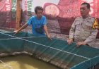 Bhabinkamtibmas-Sawotratap-Motivasi-Pentingnya-Ketahanan-Pangan,-dengan-Budidaya-Ikan-Lele