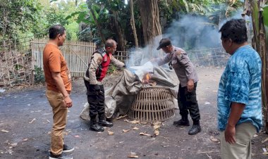 Polsek-Balongbendo-Tindaklanjuti-Aduan-Warga,-Datangi-Arena-Judi-Sabung-Ayam-di-Seketi