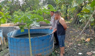 Polsek-Tulangan-Dukung-Program-Ketahanan-Pangan-Melalui-Peternakan-Ikan-Lele