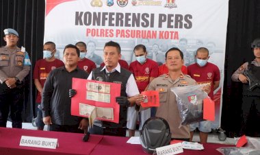 Polres-Pasuruan-Kota-Berhasil-Amankan-6-Tersangka-Komplotan-Curanmor-yang-Beraksi-di-16-TKP