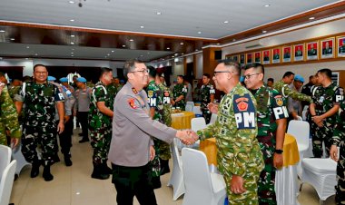 Perkuat-Soliditas,-POM-TNI-dan-Propam-Polri-Gelar-Coffee-Morning-&-Halal-Bihalal-1447-H