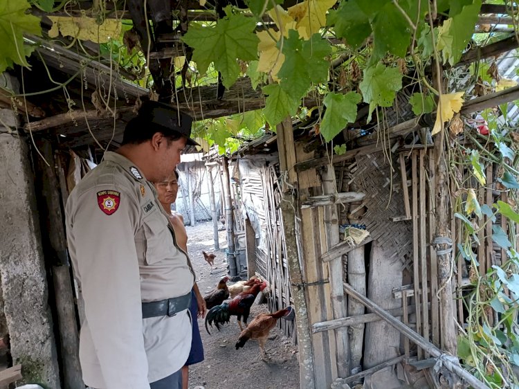 Kapolsek Tanggulangin Dukung Program Ketahanan Pangan Polresta Sidoarjo Lewat Patroli Sambang Desa