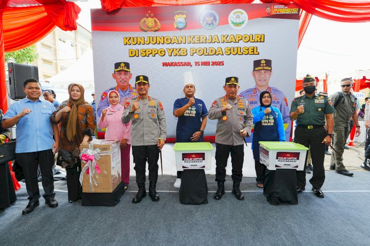 Kapolri Tinjau SPPG Polda Sulsel, Pastikan Kesiapan Dukung Program MBG