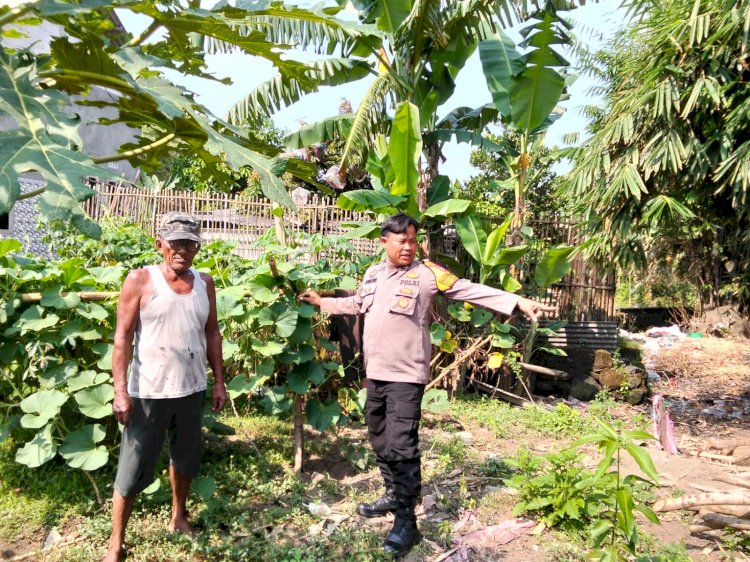 Aiptu Iswandi Sambangi Petani Mandiri Dukung Ketahanan Pangan