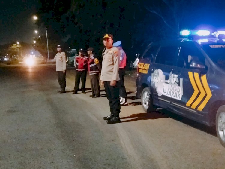 Polsek Jabon Laksanakan Patroli Malam Takbir Idul Adha 1446 H