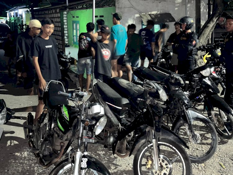 Respons Cepat Polres Gresik, Enam Remaja Balap Liar Diamankan Sat Samapta di Jalan Raya Bungah