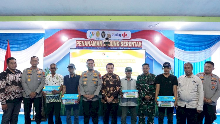 Polresta Sidoarjo Tanam Jagung Serentak Kuartal I, Komitmen Dukung Swasembada Pangan