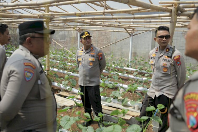 Polres Blitar Komitmen Kawal Swasembada Pangan Melalui Pemanfaatan Lahan Produktif